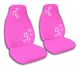 Hot Pink Stars Car Seat Covers