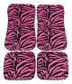Pink Zebra Car Floor Mats