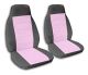 Cute Pink and Charcoal Car Seat Covers
