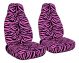 Pink Zebra Car Seat Covers