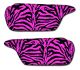 Pink Zebra Sun Visor Covers