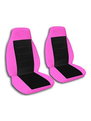 Black and Hot Pink Car Seat Covers