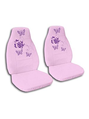 Cute Pink Butterflies Car Seat Covers