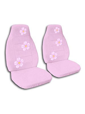 Cute Pink Cherry Blossoms Car Seat Covers