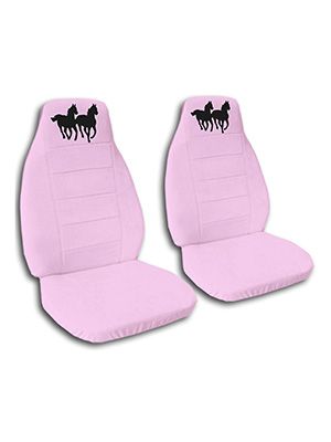Cute Pink Horses Car Seat Covers