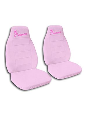 Cute Pink Princess Car Seat Covers