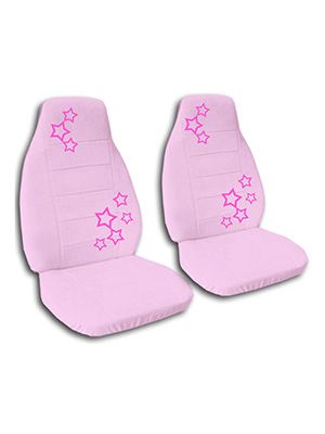 Cute Pink Stars Car Seat Covers