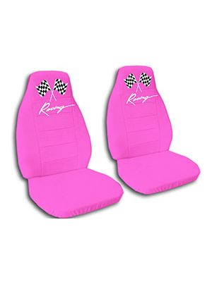 Hot Pink Racing Car Seat Covers