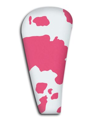 Pink and White Cow Shift Knob Cover