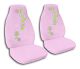 Cute Pink Daisies Car Seat Covers
