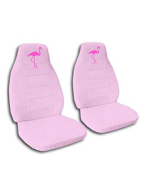 Cute Pink Flamingo Car Seat Covers