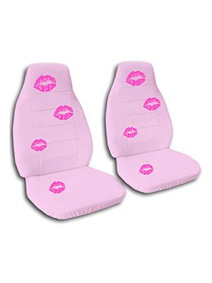 Cute Pink Kisses Car Seat Covers