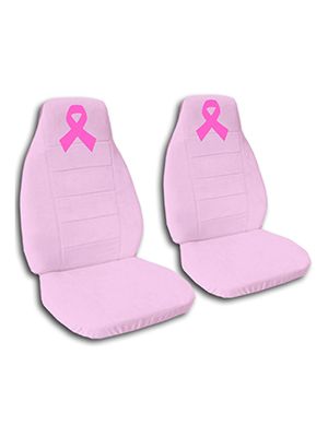 Cute Pink Pink Ribbon Car Seat Covers
