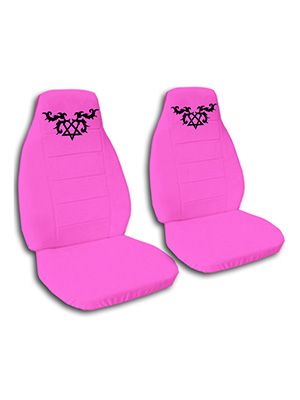 Hot Pink Heartagram Car Seat Covers
