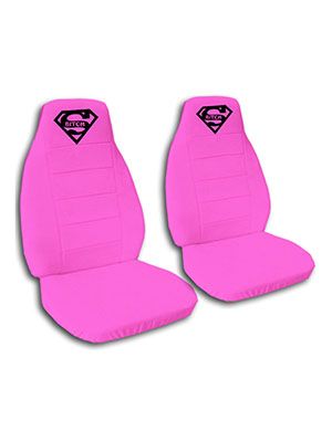 Hot Pink Super Bitch Car Seat Covers