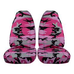 Pink Camouflage Car Seat Covers