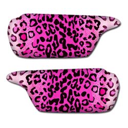 Pink Leopard Sun Visor Covers