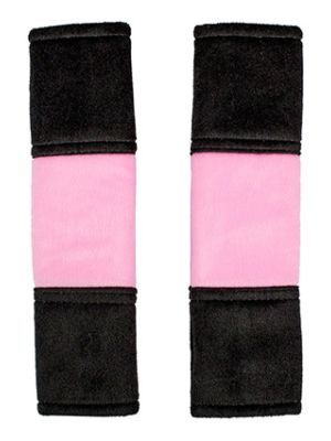 Cute Pink and Black Seat Belt Covers