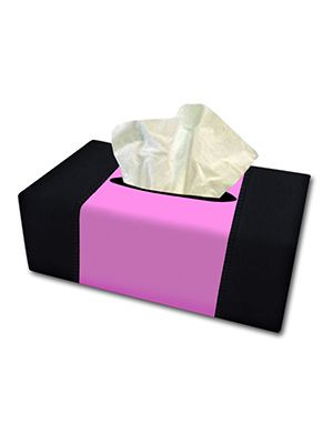 Cute Pink and Black Tissue Box Cover