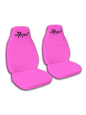 Hot Pink Flamingo Car Seat Covers, Pink Camo Car Seat Covers Set