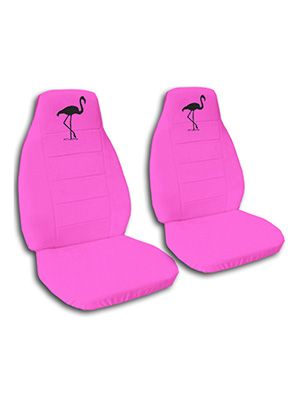 Hot Pink Flamingo Car Seat Covers
