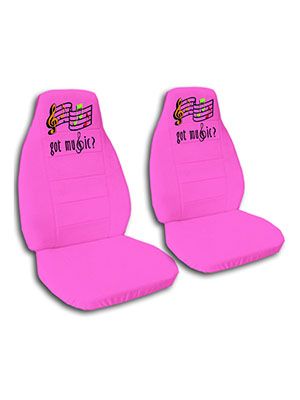 Hot Pink Got Music Car Seat Covers