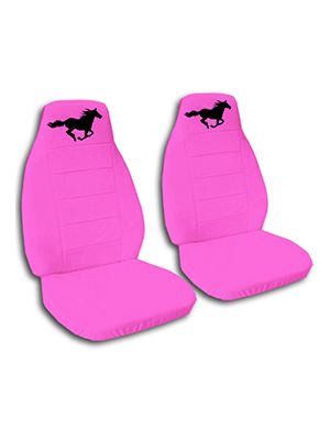Hot Pink Running Horse Car Seat Covers