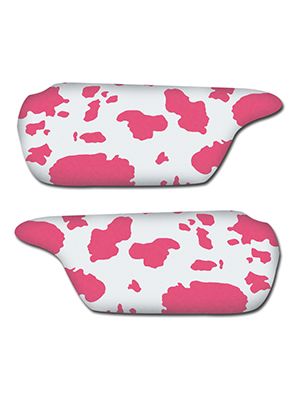 Pink and White Cow Sun Visor Covers