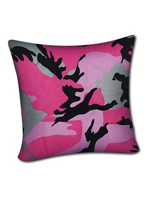 Pink Camouflage Pillow Cover