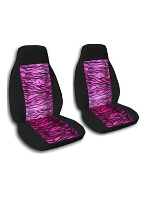 Pink Tiger and Black Car Seat Covers