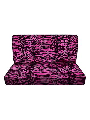Pink Tiger Bench Seat Covers