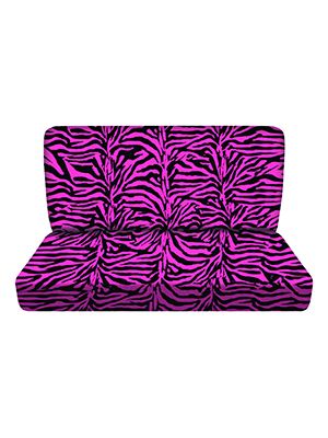 Pink Zebra Bench Seat Covers