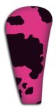 Pink and Black Cow Shift Knob Cover