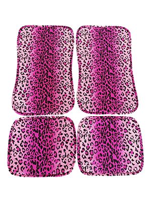 Pink Leopard Car Floor Mats